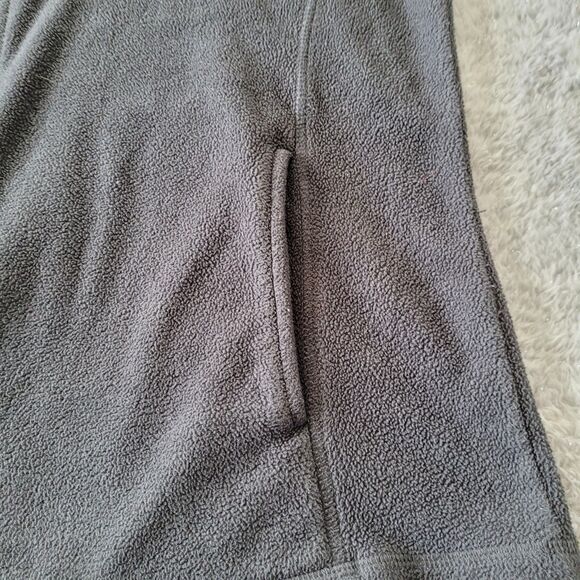 Indigo Fleece Vest Womens Large Gray Collared Outdoors Walking Biking Travel - Picture 2 of 9